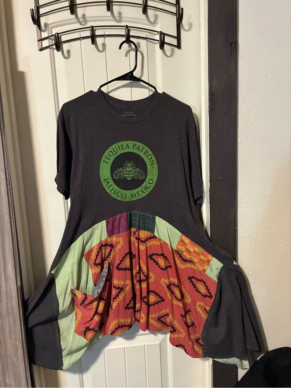 Boutique Tee-Shirt with Colorblock Skirt Panel